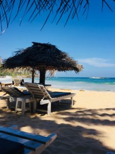 Relaxing on Goyambokka Beach